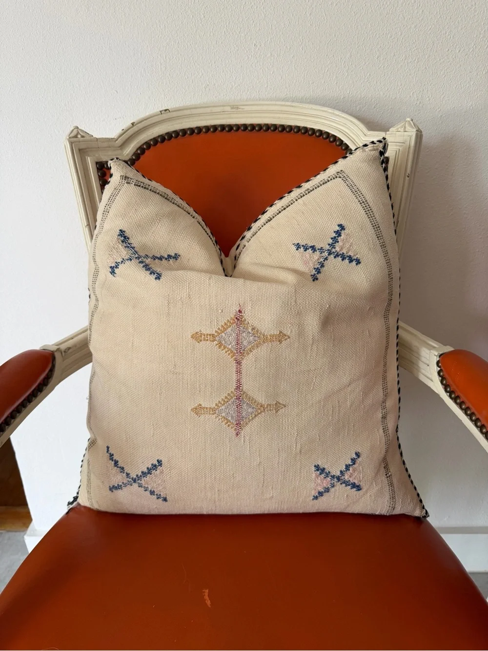 Handwoven Ivory Kilim Pillow